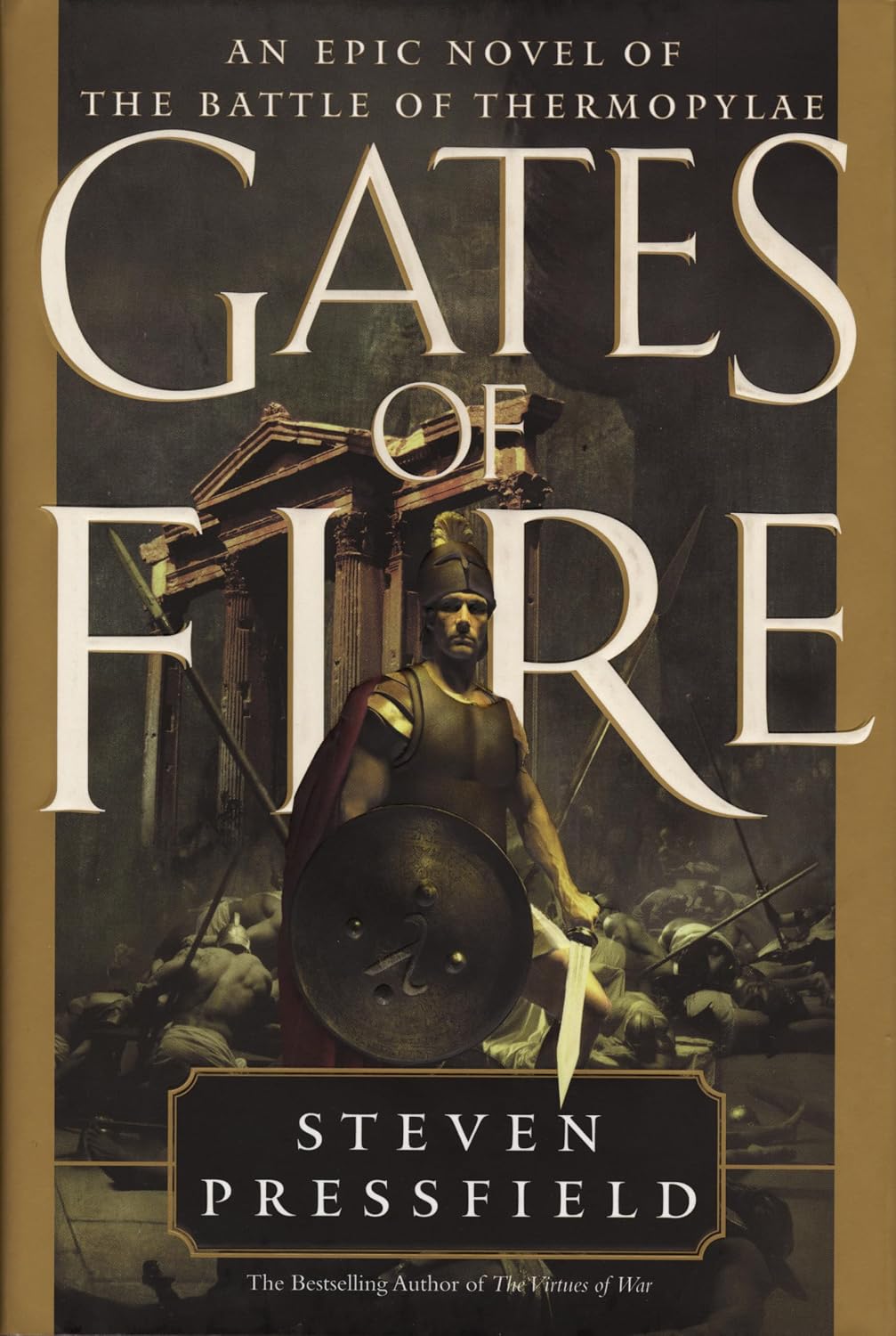 Book cover of Gates of Fire by Steven Pressfield.