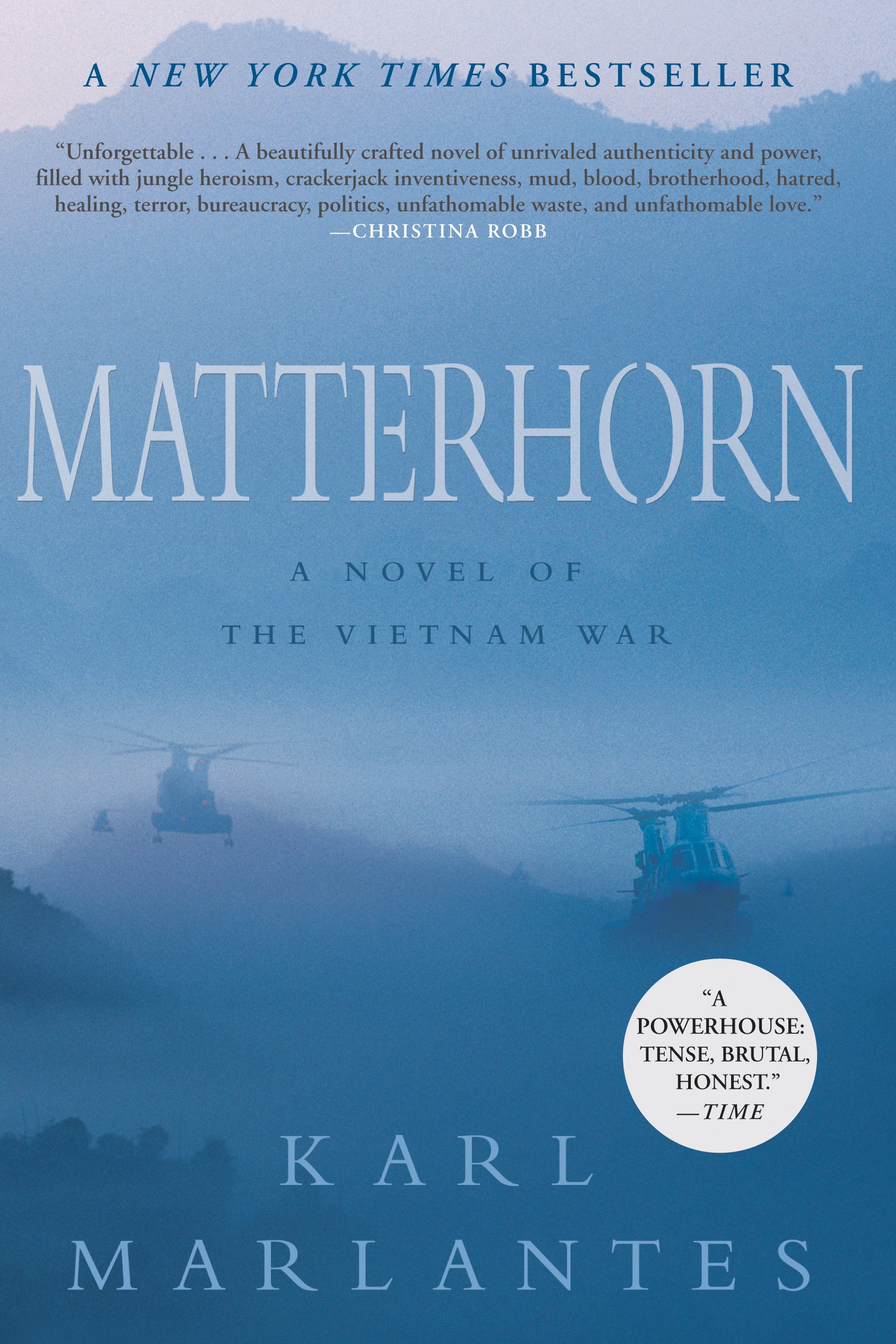 Book cover of Matterhorn: A Novel of the Vietnam War by Karl Marlantes.