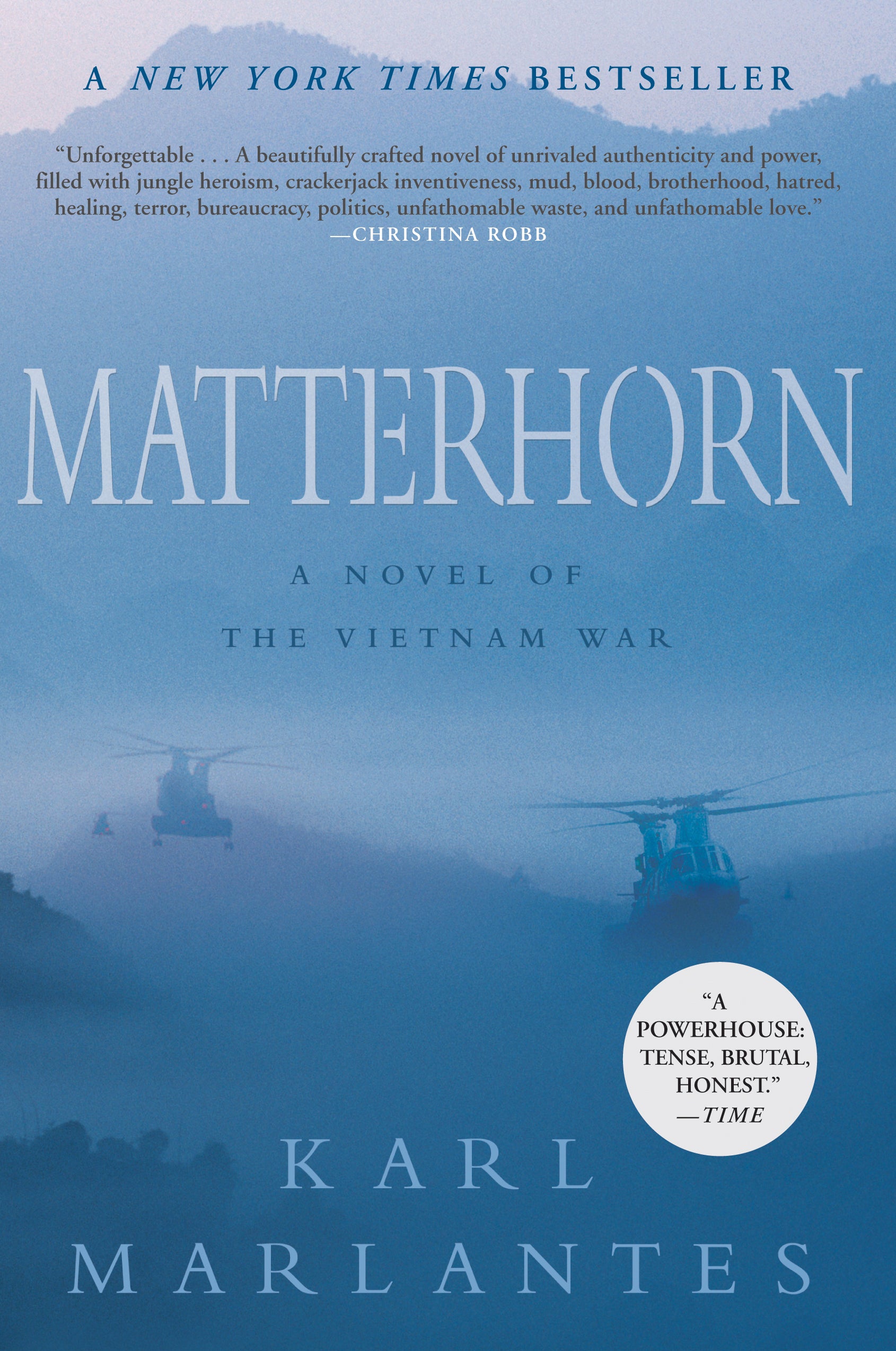 Book cover of Matterhorn: A Novel of the Vietnam War by Karl Marlantes.